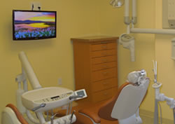 LCD TV monitors in dentist's office