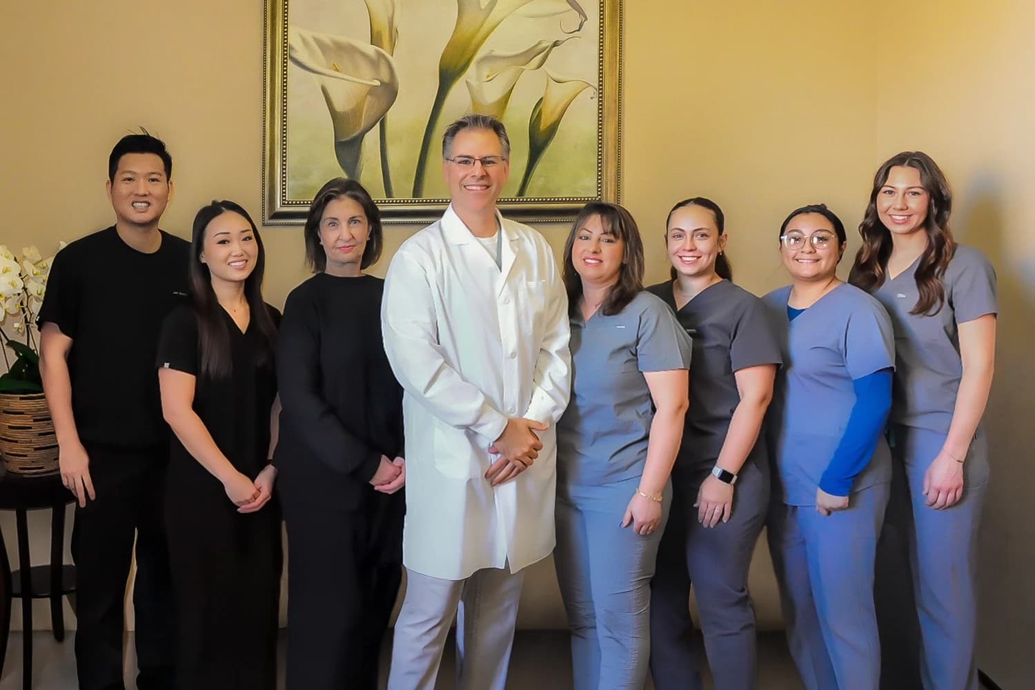 Dental office interior with modern equipment