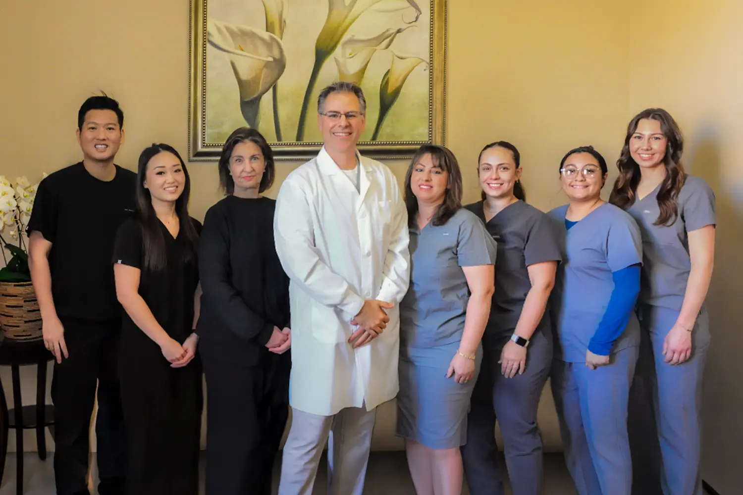 Dental office interior with modern equipment