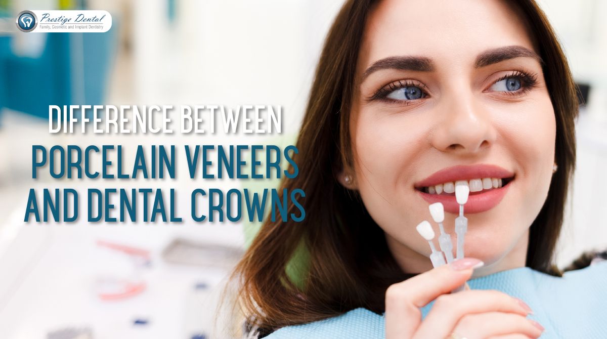 What Is The Difference Between Porcelain Veneers and Dental Crowns?